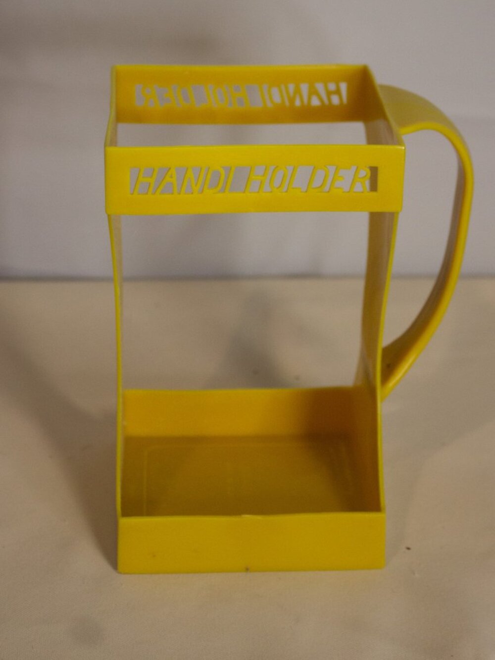 Vintage EVLO Handi Holder Jug Carrier – Half Gallon – Yellow USA